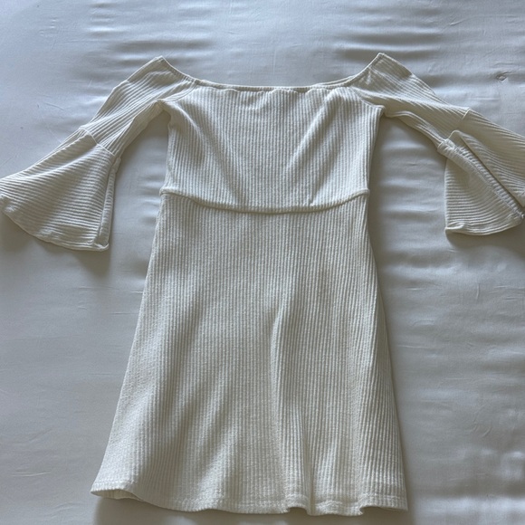 NBD Off-Shoulder Cream Dress - Picture 1 of 1
